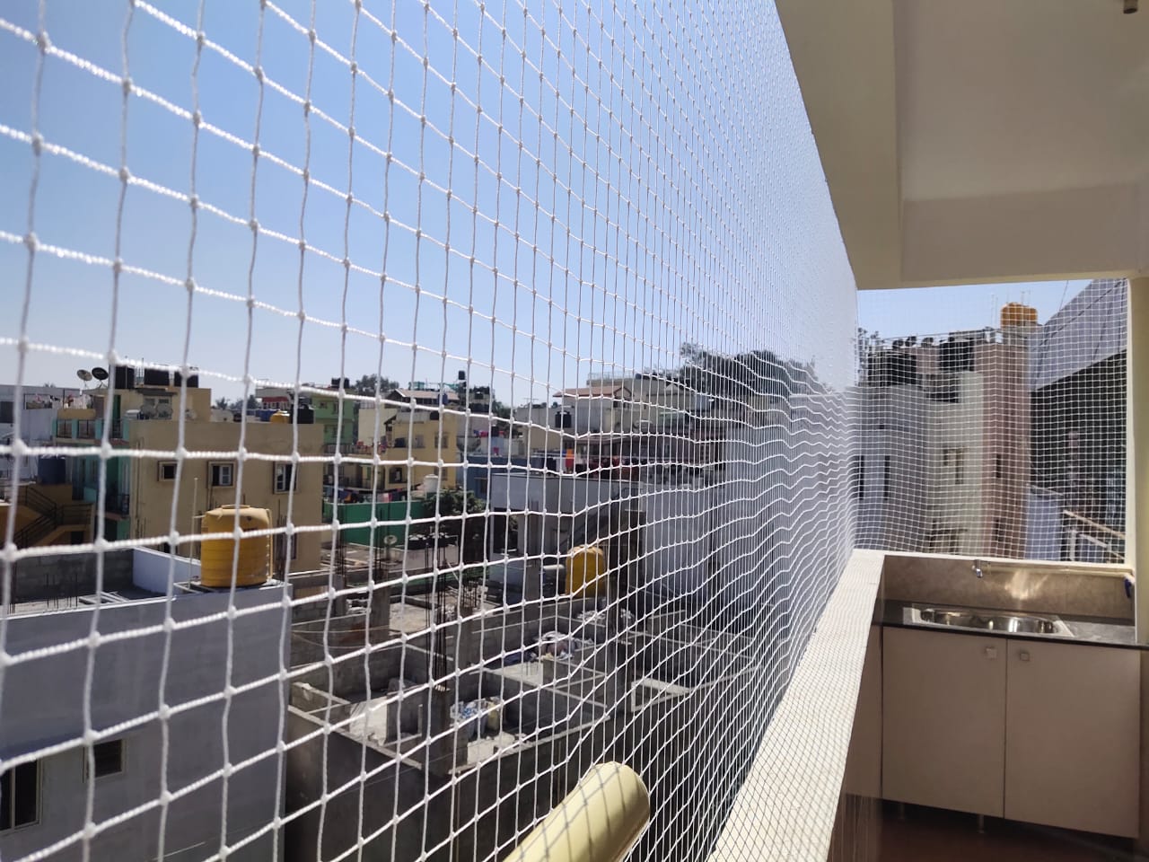 Safety Net Installation for Balcony with child and pet protection